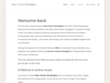 Tablet Screenshot of newmusicstrategies.com